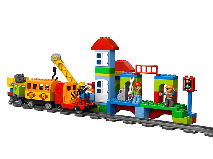Варианты сборки трассы поезда Lego Duplo